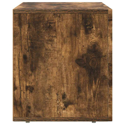 vidaXL TV Cabinet ELST 60 x 35 x 40 cm Smoked Oak Engineered Wood