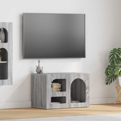 vidaXL TV Cabinet ELST 60 x 35 x 40 cm Grey Sonoma Engineered Wood