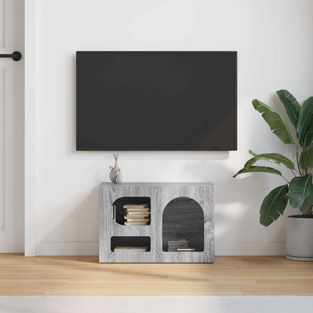 vidaXL TV Cabinet ELST 60 x 35 x 40 cm Grey Sonoma Engineered Wood