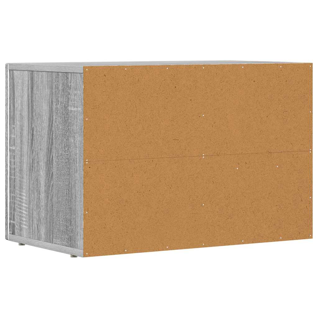 vidaXL TV Cabinet ELST 60 x 35 x 40 cm Grey Sonoma Engineered Wood