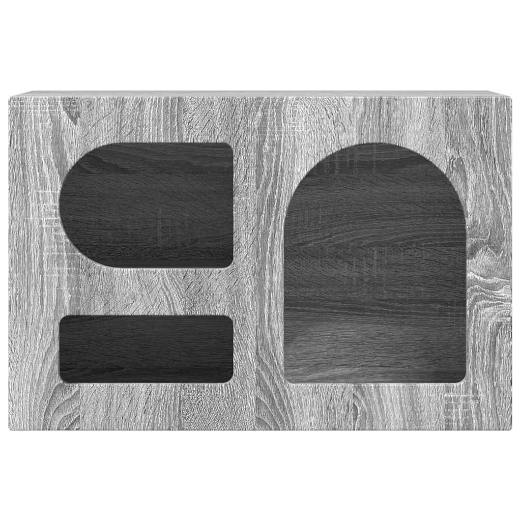 vidaXL TV Cabinet ELST 60 x 35 x 40 cm Grey Sonoma Engineered Wood