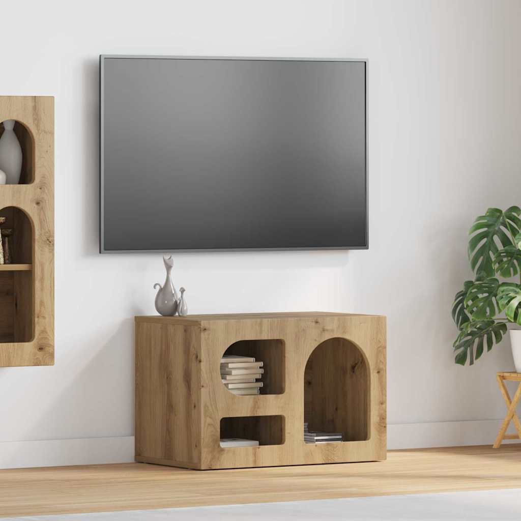 vidaXL TV Cabinet ELST 60 x 35 x 40 cm Artisan Oak Engineered Wood