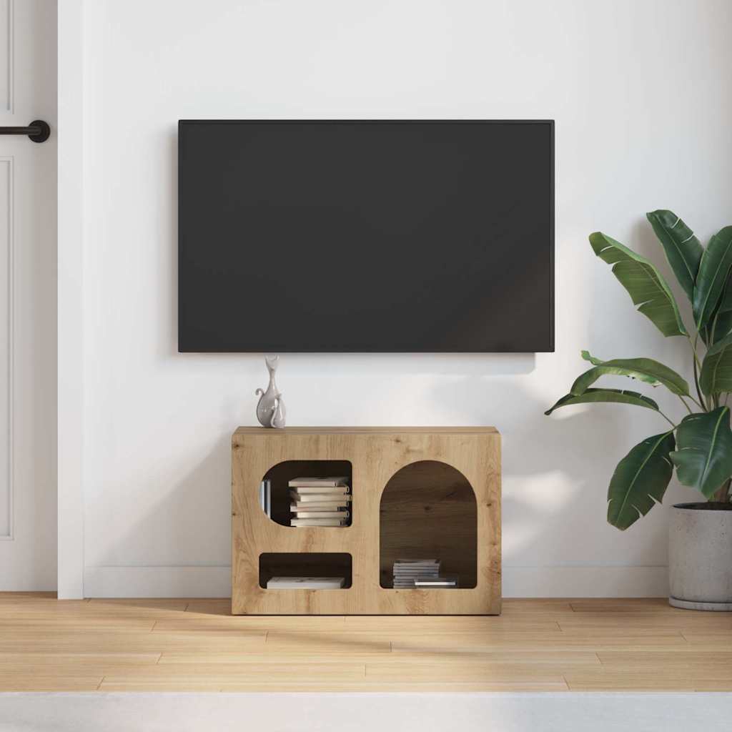 vidaXL TV Cabinet ELST 60 x 35 x 40 cm Artisan Oak Engineered Wood