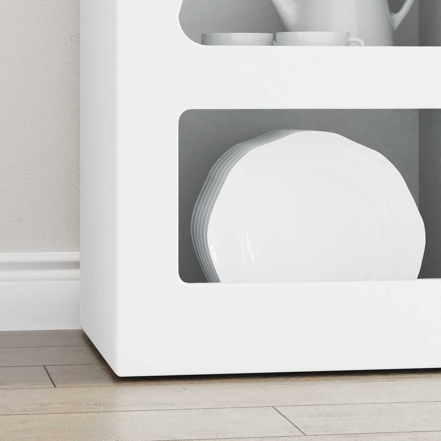 vidaXL Sideboard ELST White 40 x 35 x 100.5 cm Engineered Wood
