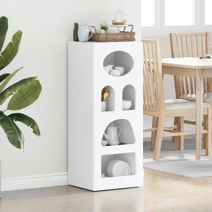 vidaXL Sideboard ELST White 40 x 35 x 100.5 cm Engineered Wood