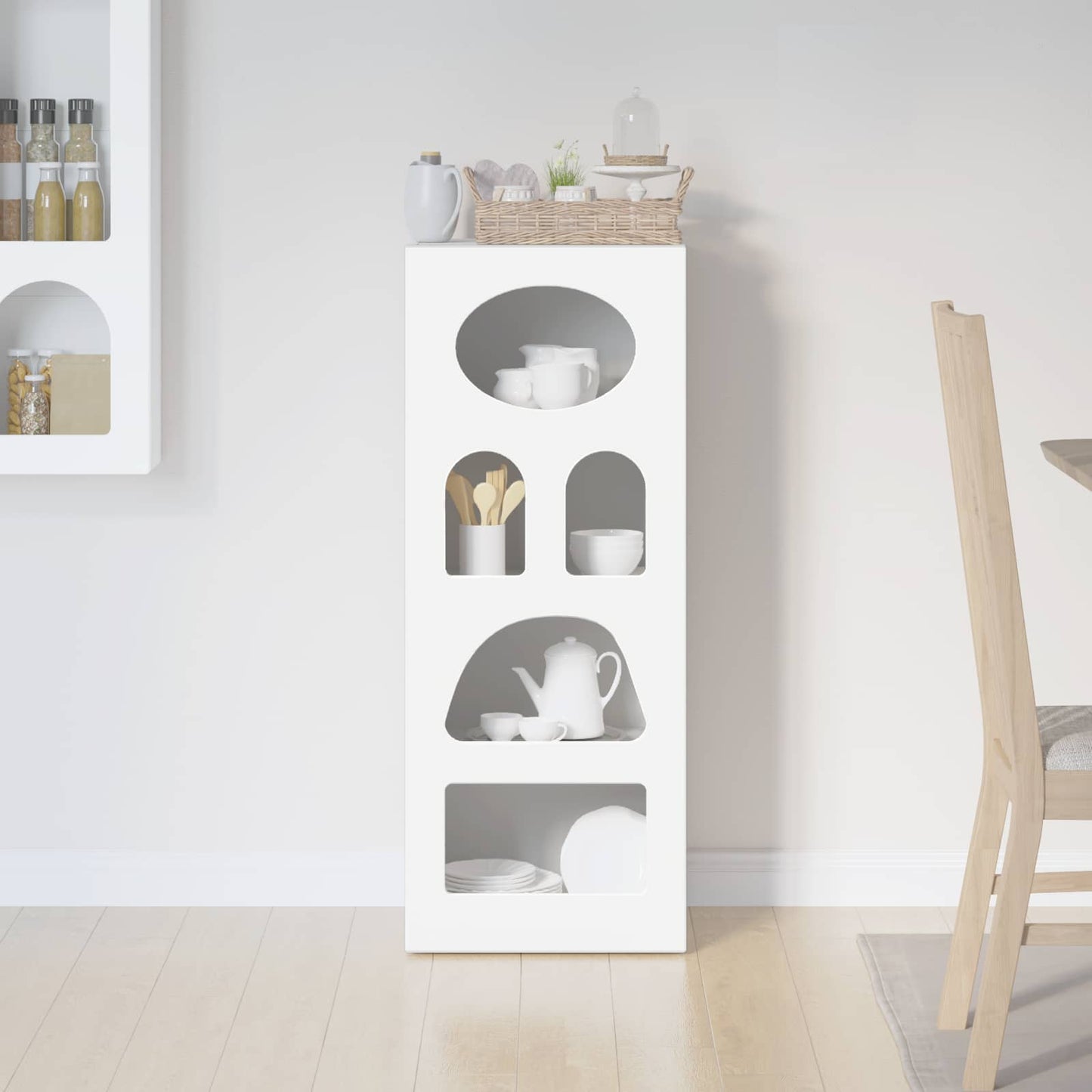 vidaXL Sideboard ELST White 40 x 35 x 100.5 cm Engineered Wood