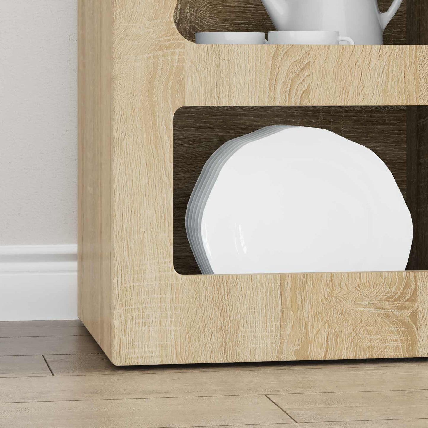 vidaXL Sideboard Sonoma Oak 40 x 35 x 100.5 cm Engineered Wood
