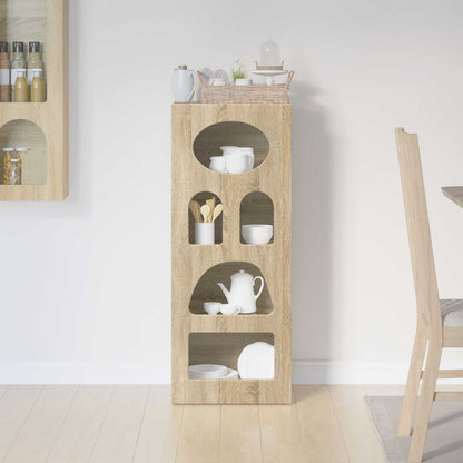 vidaXL Sideboard Sonoma Oak 40 x 35 x 100.5 cm Engineered Wood