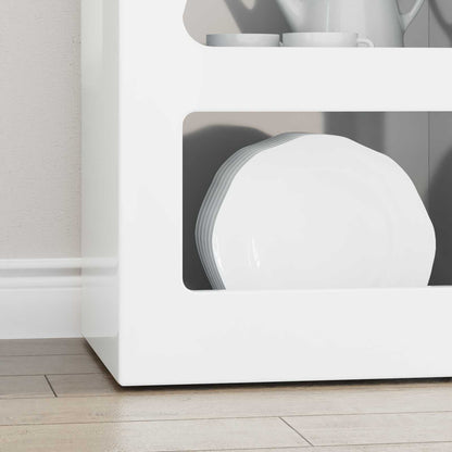 vidaXL Sideboard ELST High Gloss White 40 x 35 x 100.5 cm