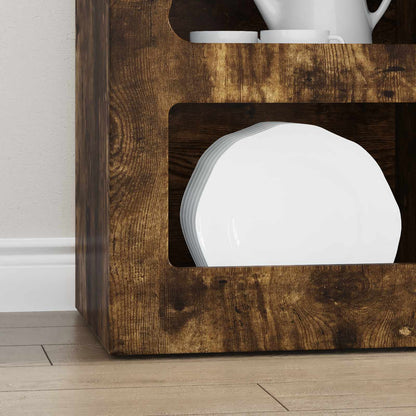 vidaXL Sideboard Smoked Oak 40 x 35 x 100.5 cm Engineered Wood
