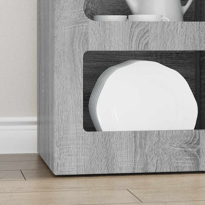 vidaXL Sideboard ELST Grey Sonoma 40 x 35 x 100.5 cm Engineered Wood