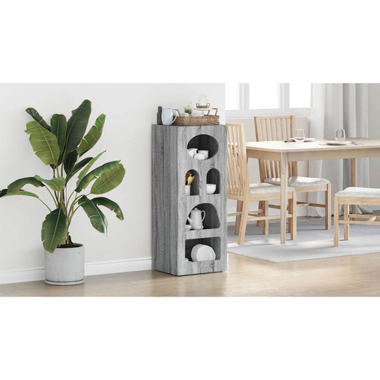 vidaXL Sideboard ELST Grey Sonoma 40 x 35 x 100.5 cm Engineered Wood