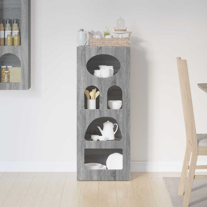 vidaXL Sideboard ELST Grey Sonoma 40 x 35 x 100.5 cm Engineered Wood