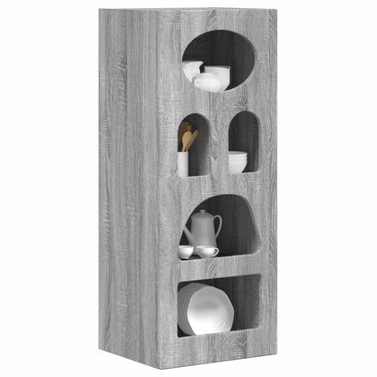 vidaXL Sideboard ELST Grey Sonoma 40 x 35 x 100.5 cm Engineered Wood