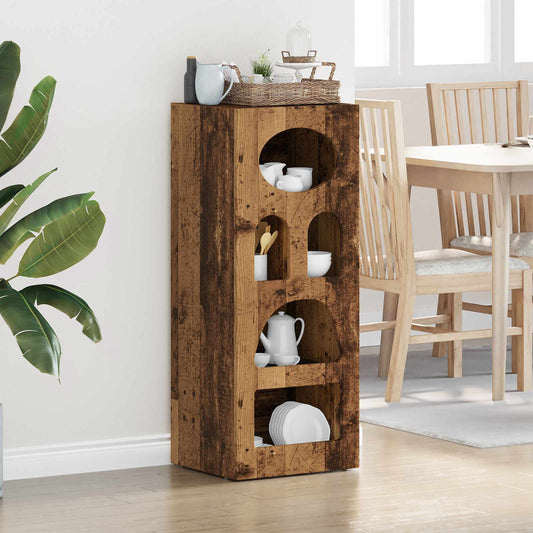 vidaXL Sideboard ELST Old Wood 40 x 35 x 100.5 cm Engineered Wood