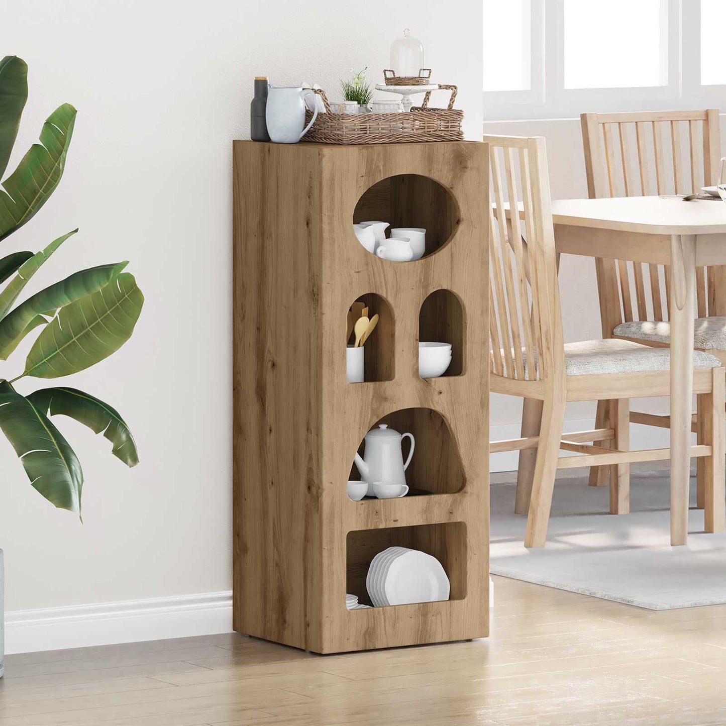 vidaXL Sideboard Artisan Oak 40 x 35 x 100.5 cm Engineered Wood