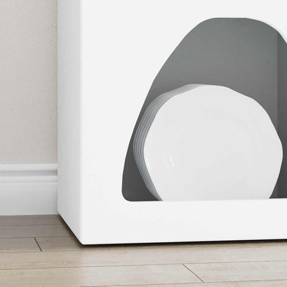 vidaXL Sideboard ELST White 40 x 35 x 100.5 cm Engineered Wood
