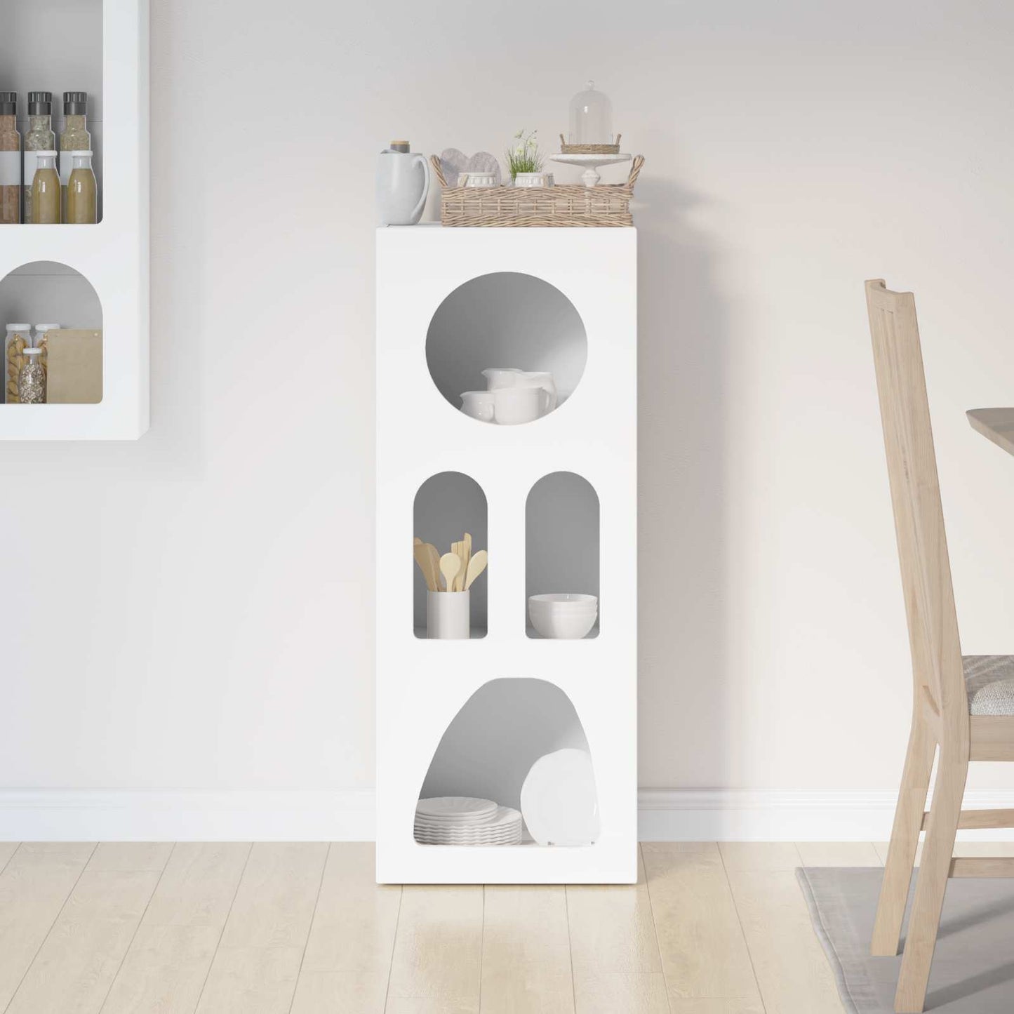 vidaXL Sideboard ELST White 40 x 35 x 100.5 cm Engineered Wood