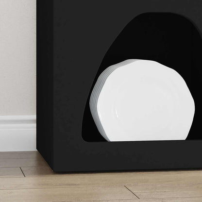 vidaXL Sideboard ELST Black 40 x 35 x 100.5 cm Engineered Wood