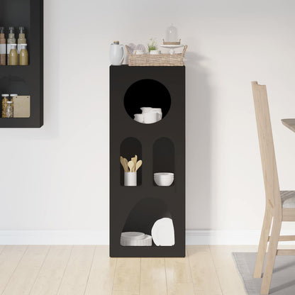 vidaXL Sideboard ELST Black 40 x 35 x 100.5 cm Engineered Wood
