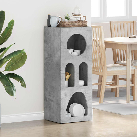 vidaXL Sideboard ELST Concrete Grey 40 x 35 x 100.5 cm Engineered Wood