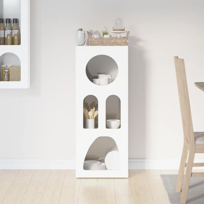 vidaXL Sideboard ELST High Gloss White 40 x 35 x 100.5 cm