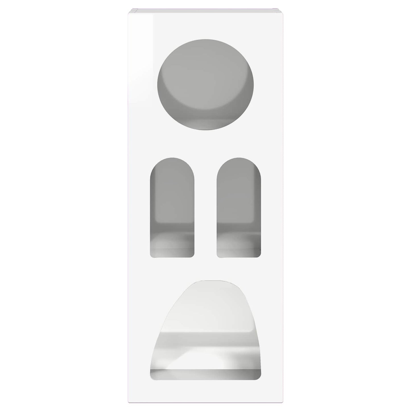vidaXL Sideboard ELST High Gloss White 40 x 35 x 100.5 cm