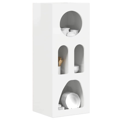 vidaXL Sideboard ELST High Gloss White 40 x 35 x 100.5 cm
