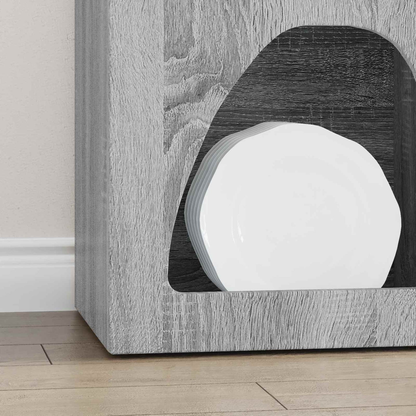 vidaXL Sideboard ELST Grey Sonoma 40 x 35 x 100.5 cm Engineered Wood