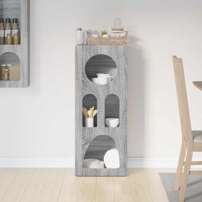 vidaXL Sideboard ELST Grey Sonoma 40 x 35 x 100.5 cm Engineered Wood
