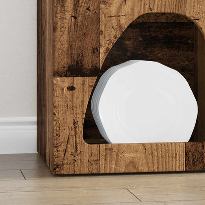 vidaXL Sideboard ELST Old Wood 40 x 35 x 100.5 cm Engineered Wood