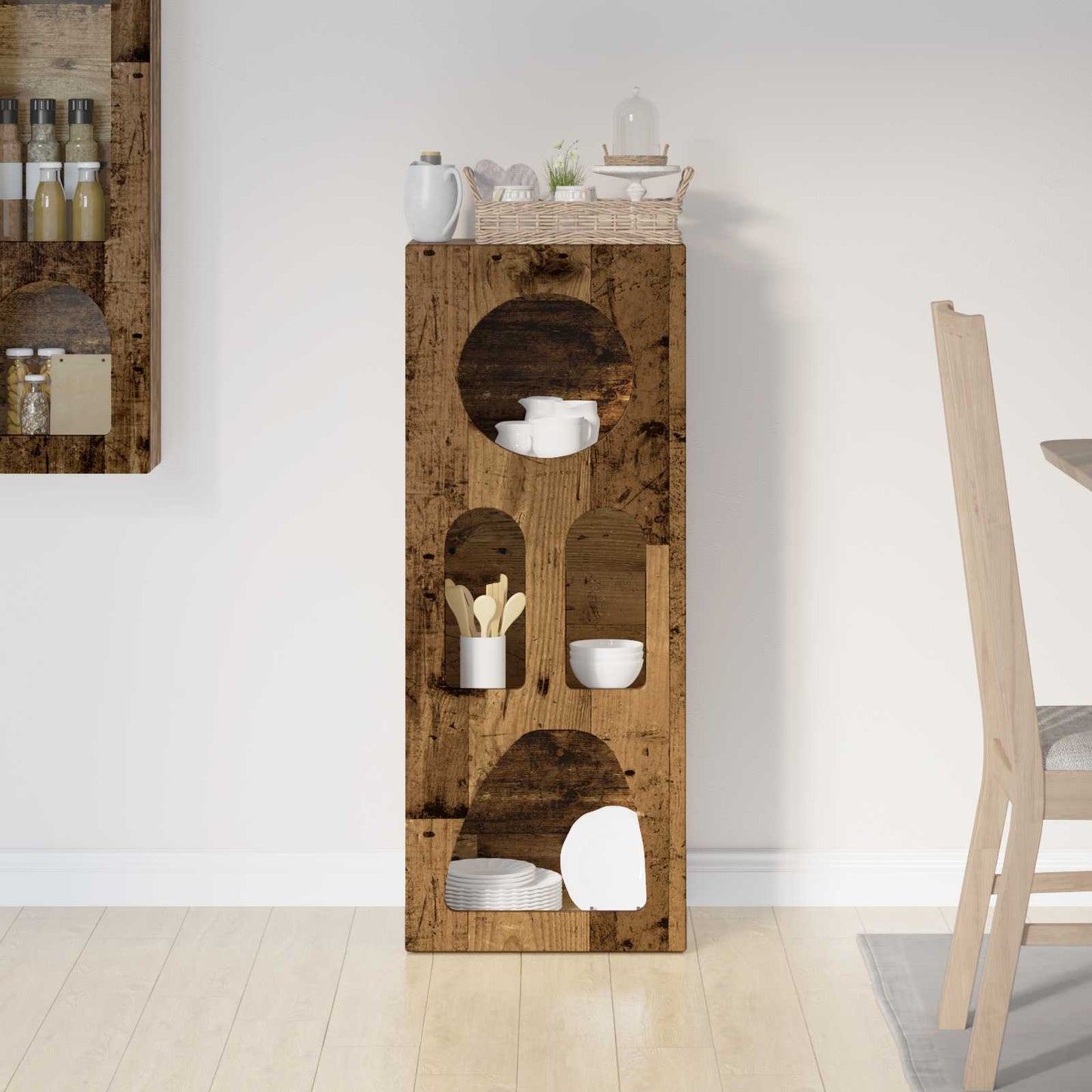 vidaXL Sideboard ELST Old Wood 40 x 35 x 100.5 cm Engineered Wood