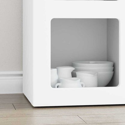 vidaXL Sideboard ELST White 59 x 35 x 80.5 cm Engineered Wood