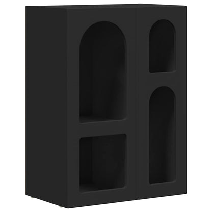 vidaXL Sideboard ELST Black 59 x 35 x 80.5 cm Engineered Wood