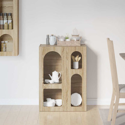 vidaXL Sideboard ELST Sonoma Oak 59 x 35 x 80.5 cm Engineered Wood