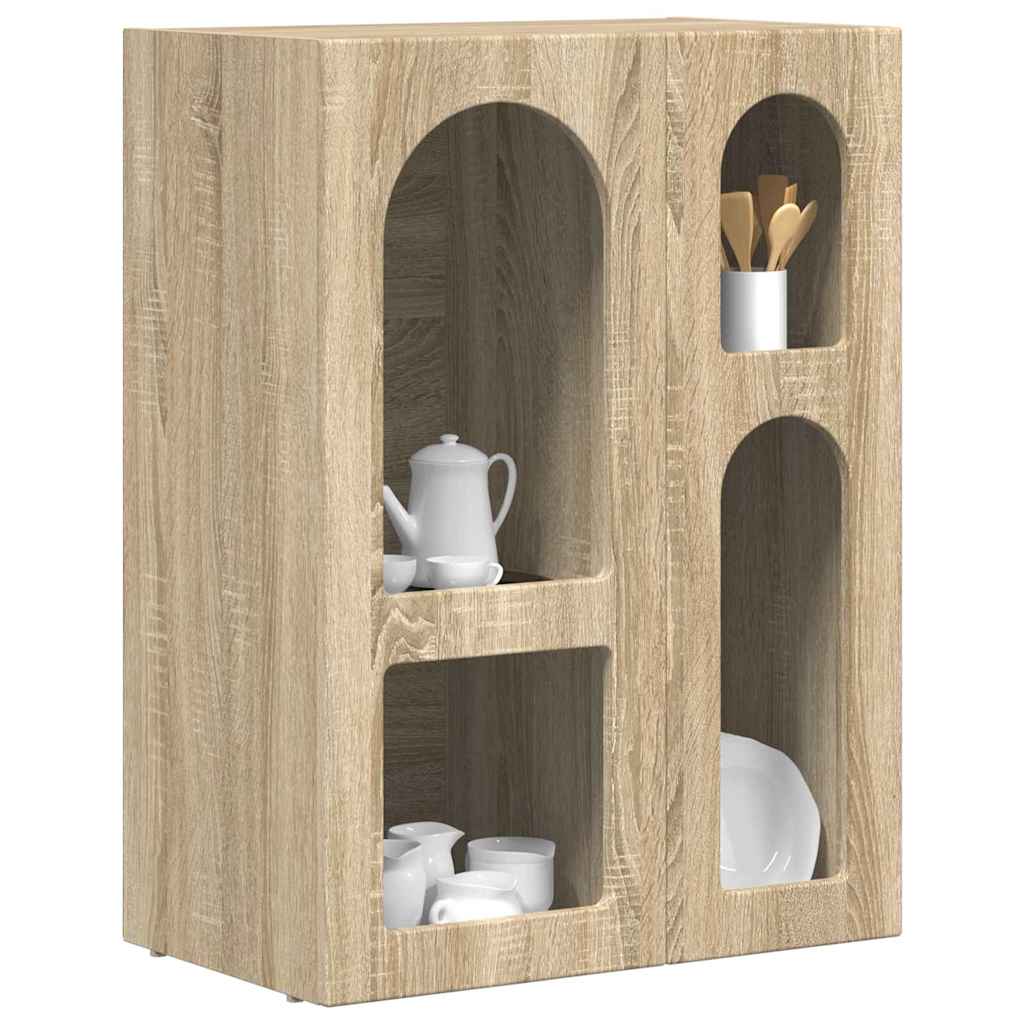 vidaXL Sideboard ELST Sonoma Oak 59 x 35 x 80.5 cm Engineered Wood