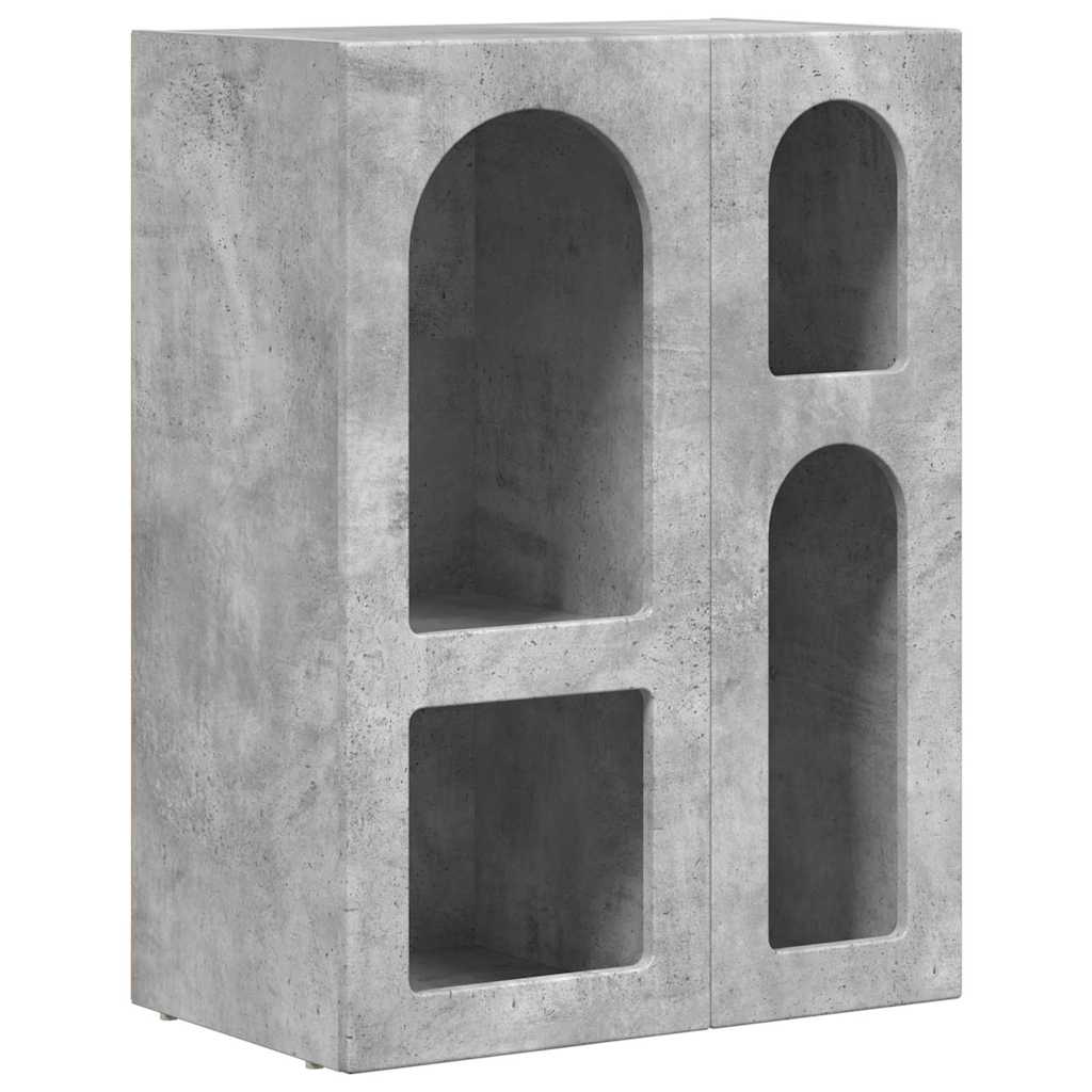 vidaXL Sideboard ELST Concrete Grey 59 x 35 x 80.5 cm Engineered Wood