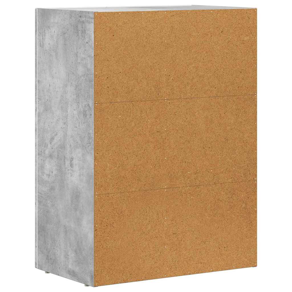 vidaXL Sideboard ELST Concrete Grey 59 x 35 x 80.5 cm Engineered Wood