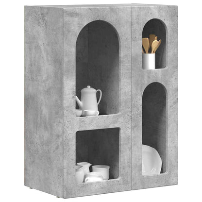 vidaXL Sideboard ELST Concrete Grey 59 x 35 x 80.5 cm Engineered Wood