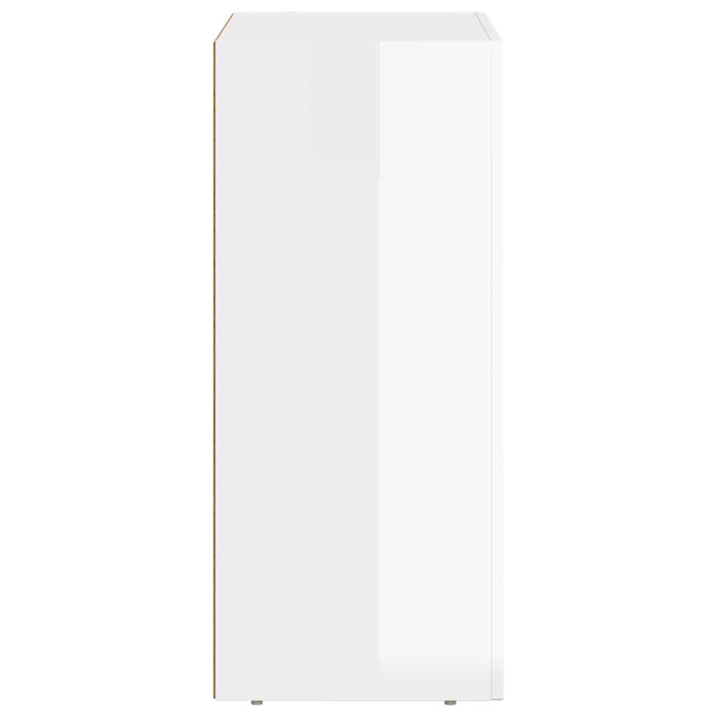 vidaXL Sideboard ELST High Gloss White 59 x 35 x 80.5 cm