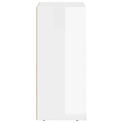 vidaXL Sideboard ELST High Gloss White 59 x 35 x 80.5 cm