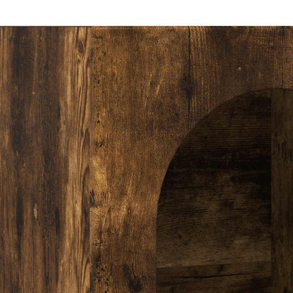 vidaXL Sideboard ELST Smoked Oak 59 x 35 x 80.5 cm Engineered Wood