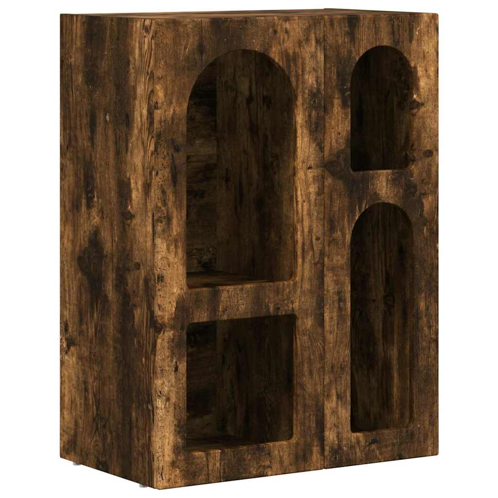 vidaXL Sideboard ELST Smoked Oak 59 x 35 x 80.5 cm Engineered Wood