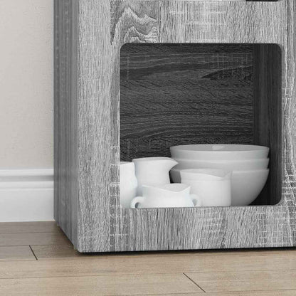 vidaXL Sideboard ELST Grey Sonoma 59 x 35 x 80.5 cm Engineered Wood