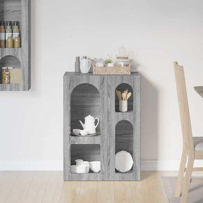 vidaXL Sideboard ELST Grey Sonoma 59 x 35 x 80.5 cm Engineered Wood