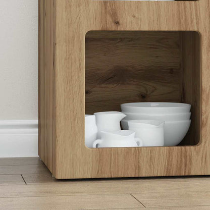 vidaXL Sideboard ELST Artisan Oak 59 x 35 x 80.5 cm Engineered Wood