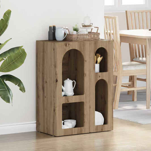 vidaXL Sideboard ELST Artisan Oak 59 x 35 x 80.5 cm Engineered Wood