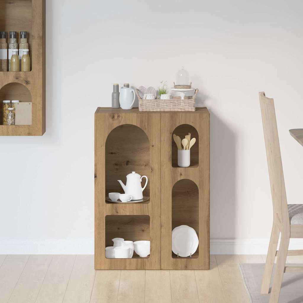 vidaXL Sideboard ELST Artisan Oak 59 x 35 x 80.5 cm Engineered Wood