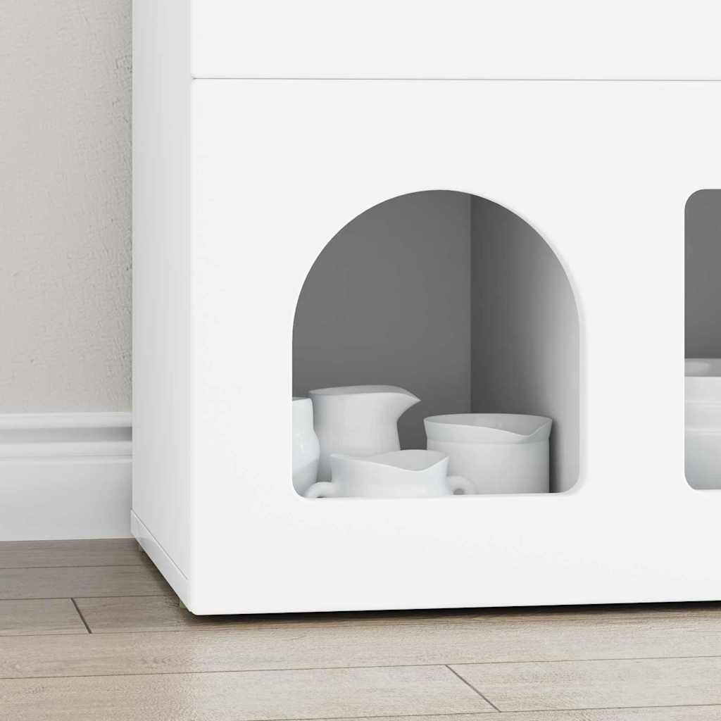 vidaXL Sideboard ELST White 80.5 x 35 x 59 cm Engineered Wood