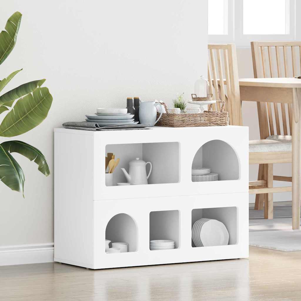 vidaXL Sideboard ELST White 80.5 x 35 x 59 cm Engineered Wood